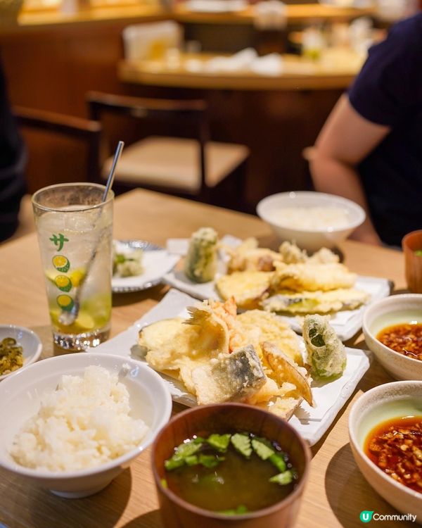 福岡天神地下街 超抵食天婦羅午市定食