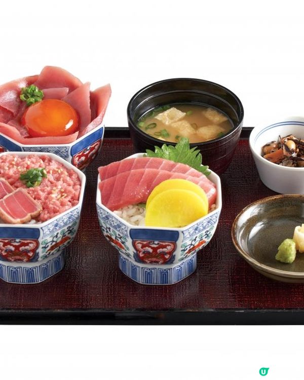 拖羅料理三重奏！丼丼屋推出期間限定「贅沢三種吞拿魚定食」嚐盡刺身中的極品　三款精緻迷你丼打造奢華拖羅盛宴