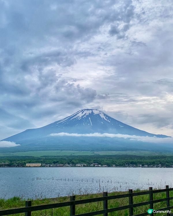山中湖🗻有幸遇到富士山露臉