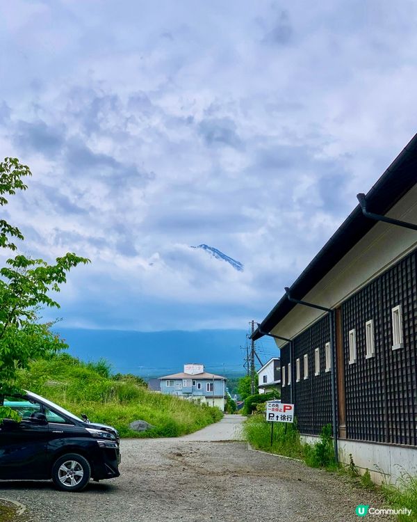 山中湖🗻有幸遇到富士山露臉