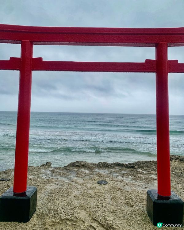 在海邊上的鳥居⛩️