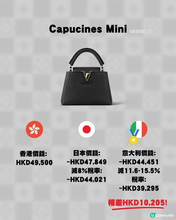 15款LV手袋三地差價比較👜🥰✨意大利入手最大相差過萬⁉️😳