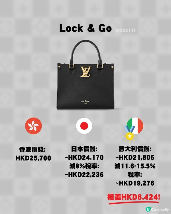 15款LV手袋三地差價比較👜🥰✨意大利入手最大相差過萬⁉️😳