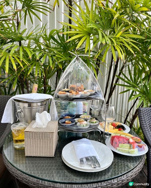 泰國華欣洲際酒店的特色下午茶，非常好的環境，食物有質素，係一...