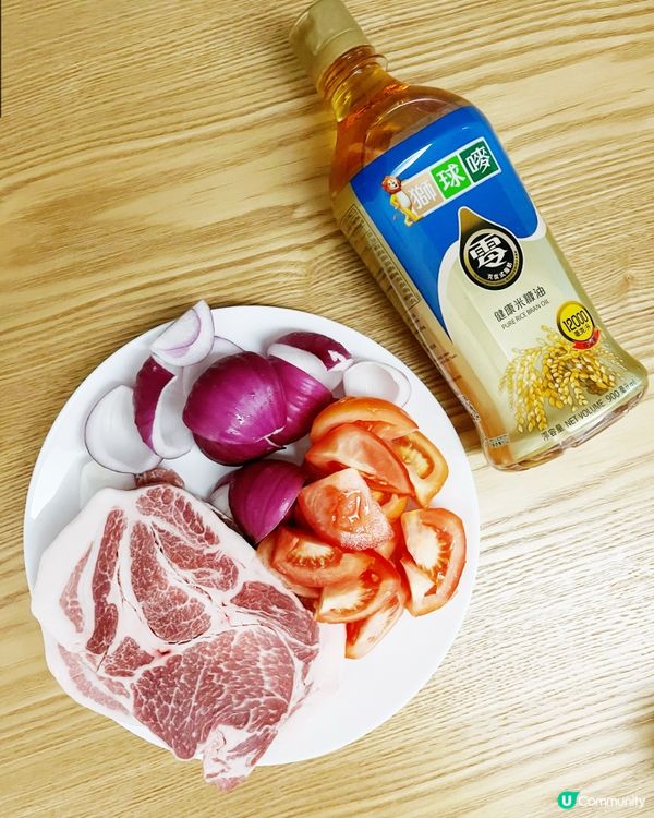 蕃茄洋蔥豬扒食譜～