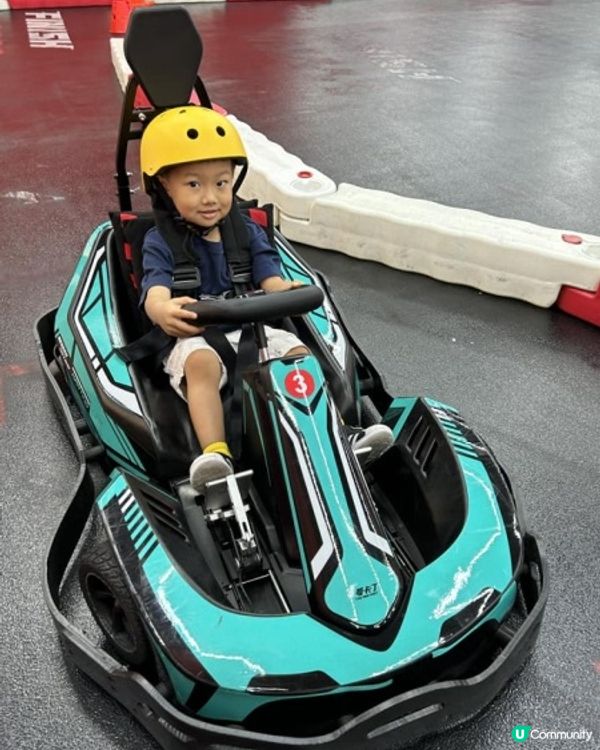 【 筍崗玩樂一天遊。體驗兒童版室内卡丁車 】