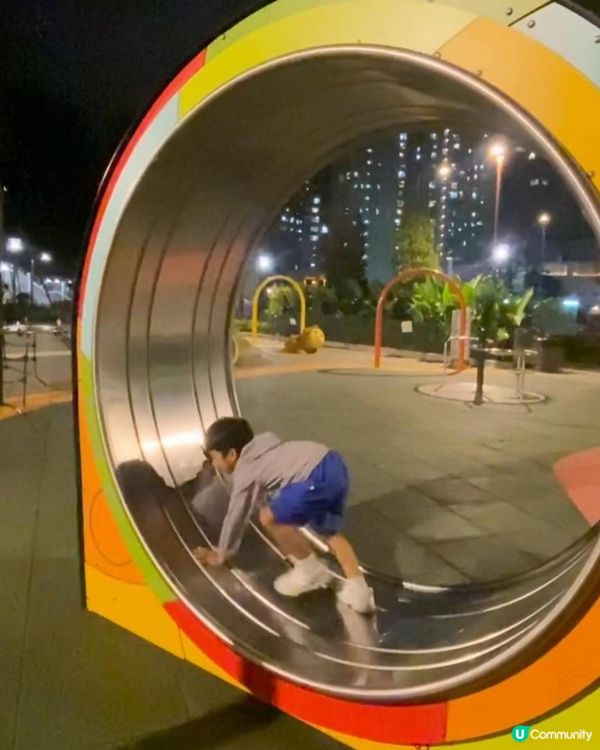 到處遊玩/啟德機場 繩索 倉鼠跑輪 FREE Park