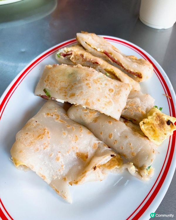 台灣/高雄 輝華早點 中式早餐 古早味粉漿蛋餅 份量超大 市場美食(高雄捷運:後驛站)