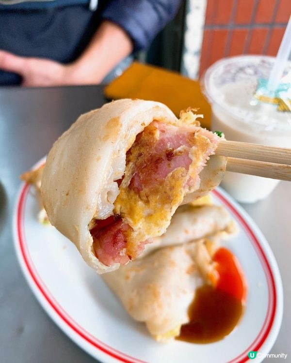 台灣/高雄 輝華早點 中式早餐 古早味粉漿蛋餅 份量超大 市場美食(高雄捷運:後驛站)