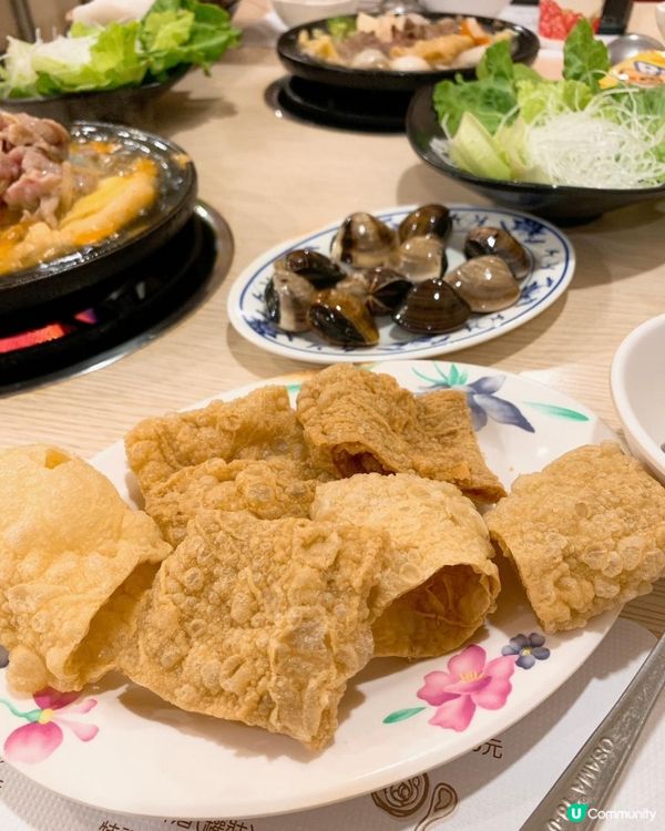 台灣/台北 玉璽石頭火鍋 食材很棒 炸天婦羅、手工魚餃 (MRT：六張犁捷運站)