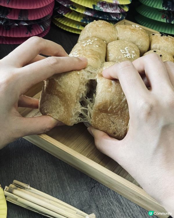 自家製@黑糖薑汁流心湯圓包🤍
