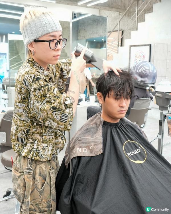 人森第一次在台灣剪漂染