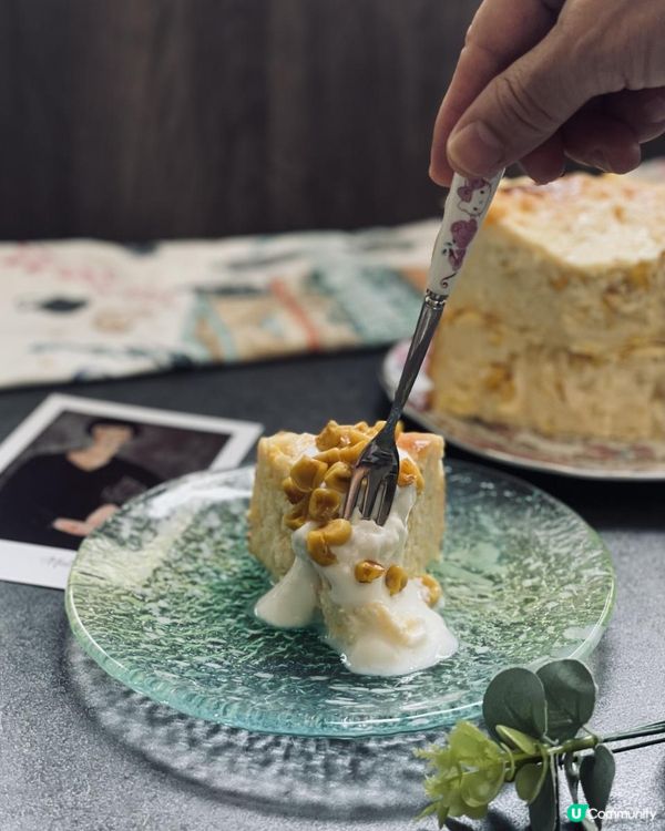 自家製粟米巴斯克芝士蛋糕🌽食譜