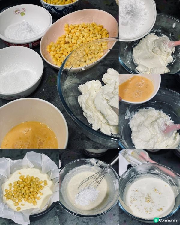 自家製粟米巴斯克芝士蛋糕🌽食譜