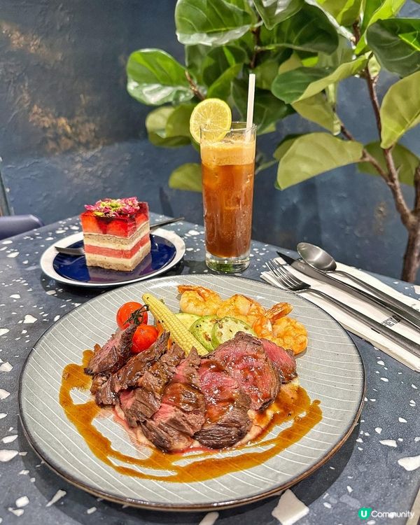 草莓西瓜蛋糕🍰 炭燒澳洲穀飼黑安格斯封門柳🥩