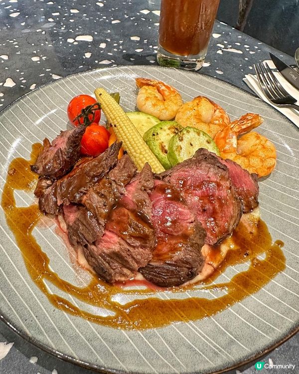 草莓西瓜蛋糕🍰 炭燒澳洲穀飼黑安格斯封門柳🥩