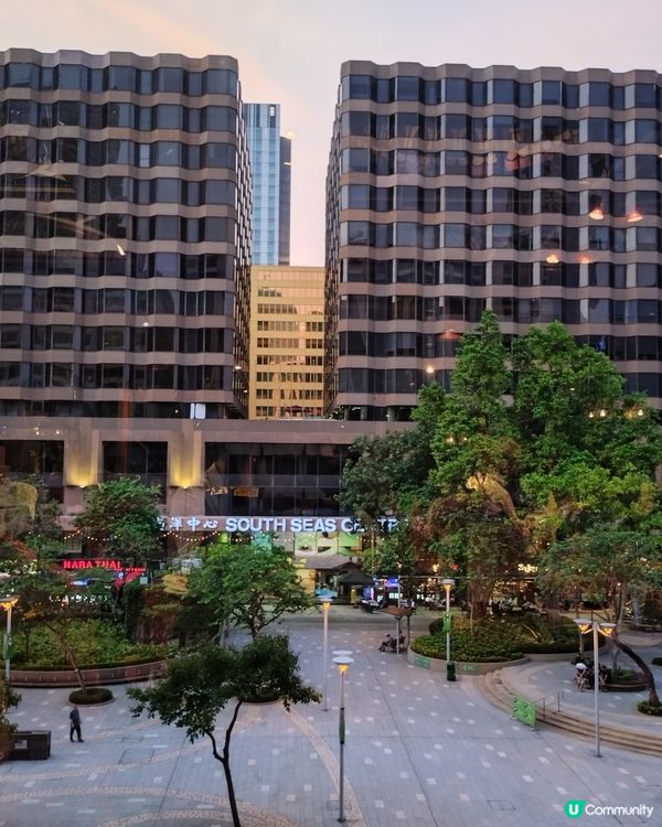 從尖東方向看海旁景色，到市政局百週年紀念花園是一個好選擇。