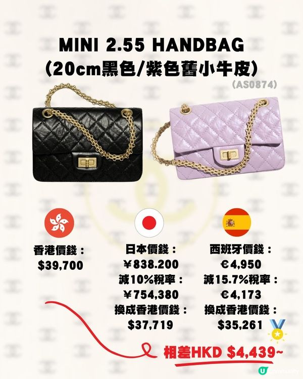 日本買Chanel便宜嗎？🤔15款手袋推薦💼大量保值款！呢個國家更抵買💰‼️