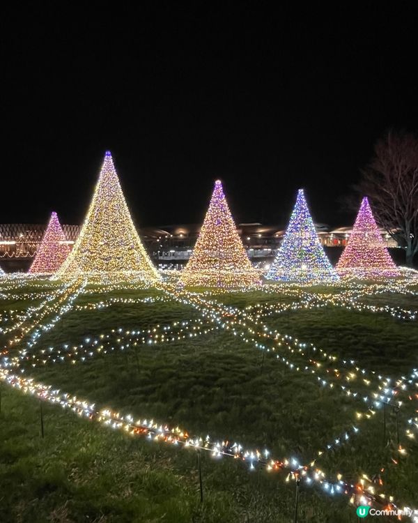 輕井澤王子購物廣場的晚上