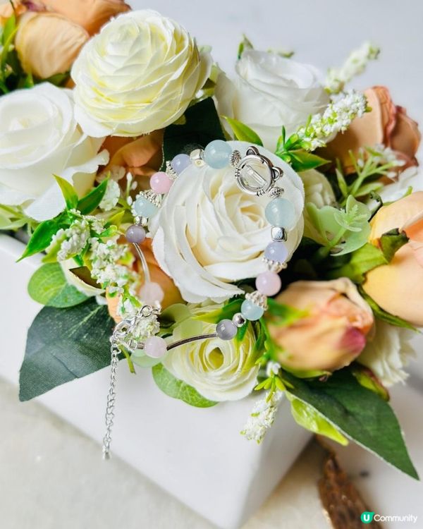 8折 水晶招財貓手鏈