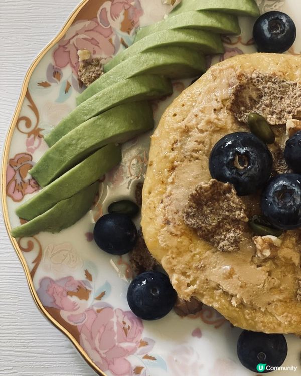 自家製@無麵粉香蕉pancake🫶🏻