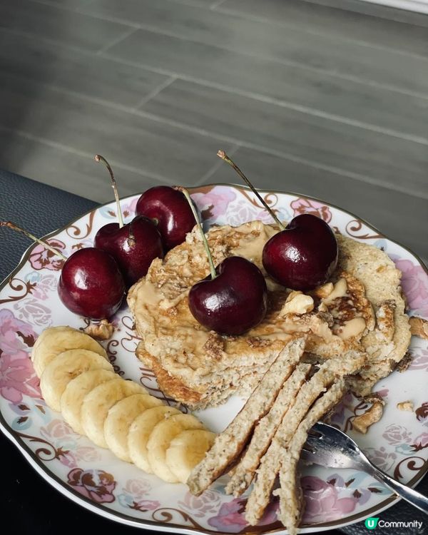 自家製@無麵粉香蕉pancake🫶🏻