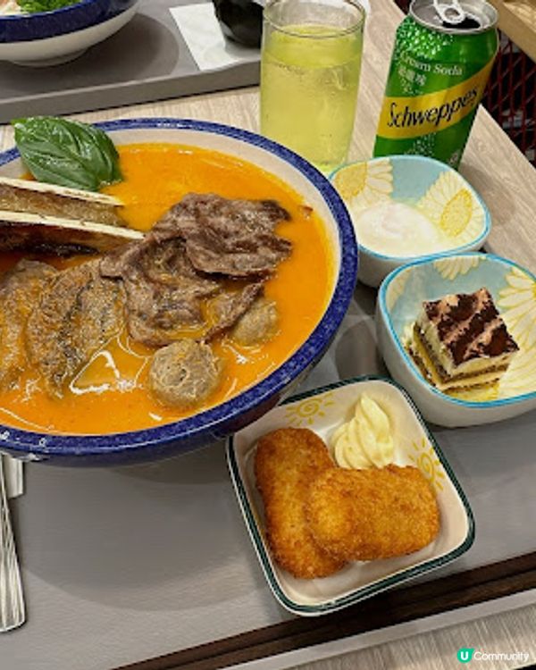 🍅蕃茄濃湯香濃，特級牛魔王必試，牛骨髓超正！☺️