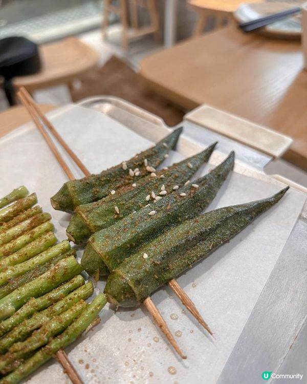 新開油麻地白色木系 台式串燒 連居酒屋嘅雞肝串都有﹗