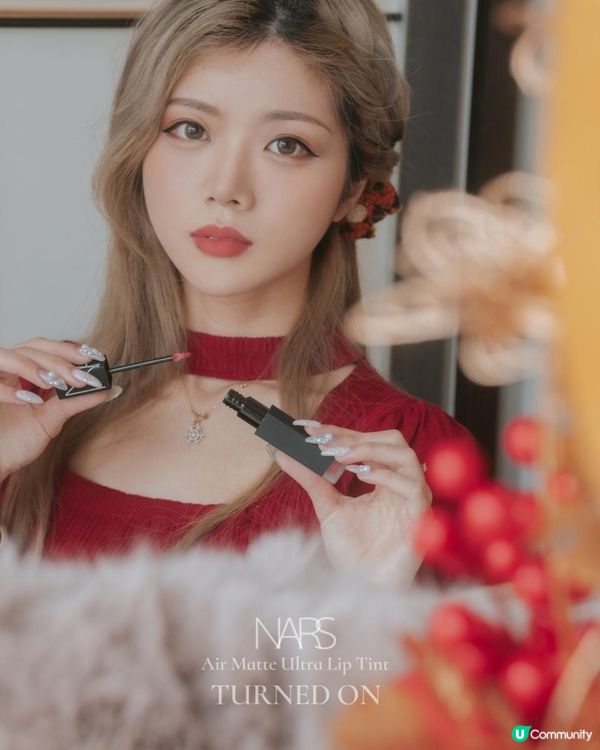 新年限定新色入手♡NARS空氣絲絨唇釉