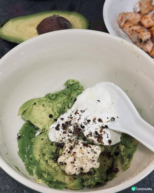 自家製☀️炎夏之選 - 牛油果蝴蝶粉沙律🥗