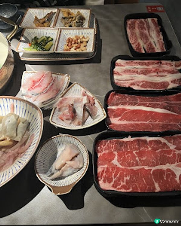 飲食。任食打邊爐。安格斯肥牛。淥鼎記