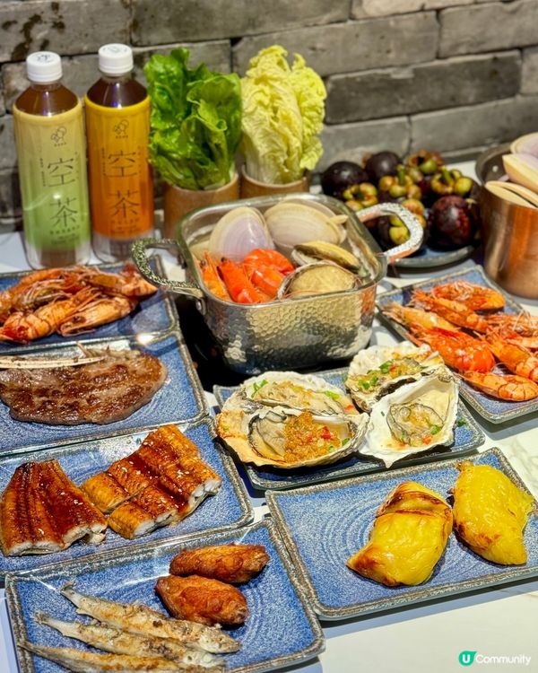 人氣火鍋自助餐 2小時任食活海鮮 即開泰國金枕頭榴槤