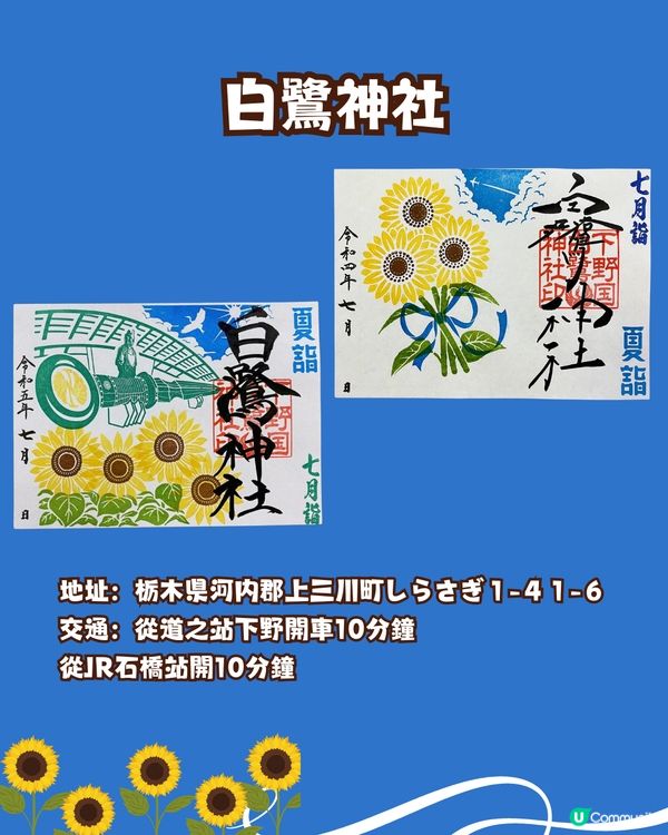 盛夏來到☀️日本向日葵御守御朱印🌻⛩️秋葉原附近/附詳細地址