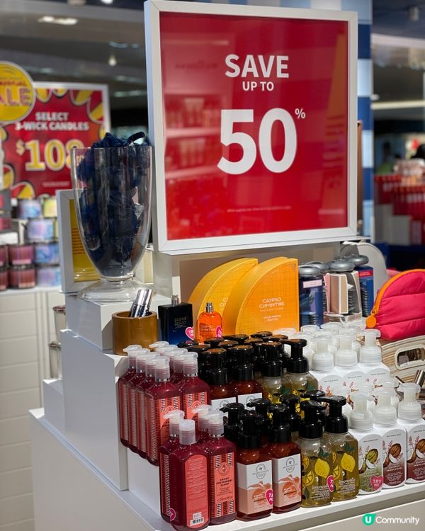 低至一五折起,購物滿$550即減$38