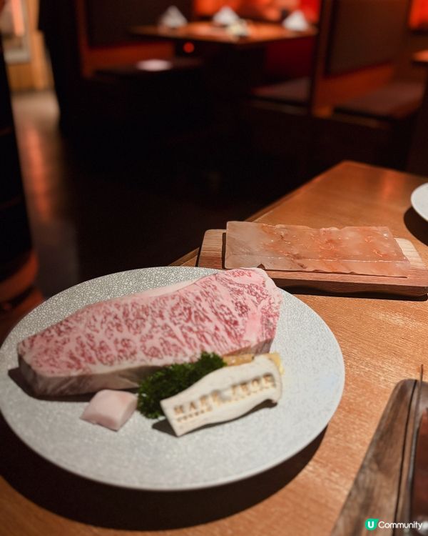 高級韓國燒肉丨鹽磚和牛西冷丨絕美雪花油脂滿滿