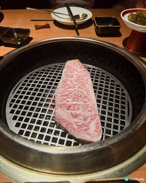 高級韓國燒肉丨鹽磚和牛西冷丨絕美雪花油脂滿滿