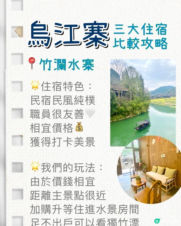 【高鐵去遠啲】✨烏江寨三大住宿攻略‼️