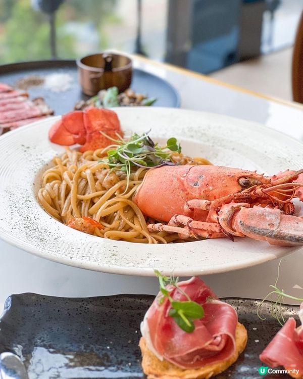 尖沙咀嘆靚景🦞🍝  #維港 #星滙演 #食好西