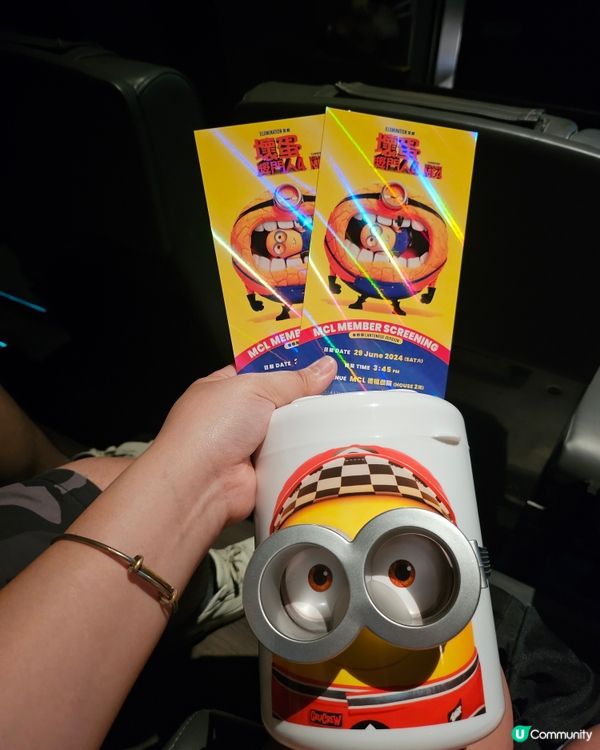 minions 限定爆谷！買1得2😍🎬📽
