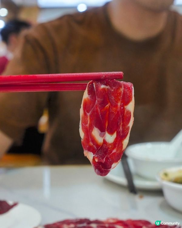 深圳￥170食匙柄吊龍五花趾牛肉火鍋！