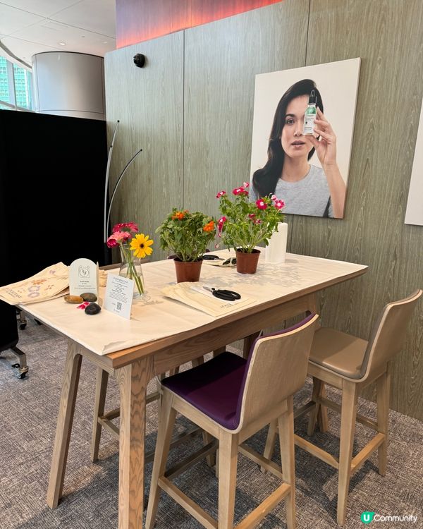 第一次來到朗豪坊的Eaton Club 參加由歐舒丹舉辦的環...