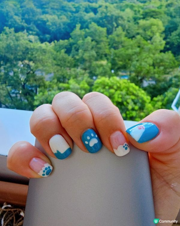 好用心的手繪美甲