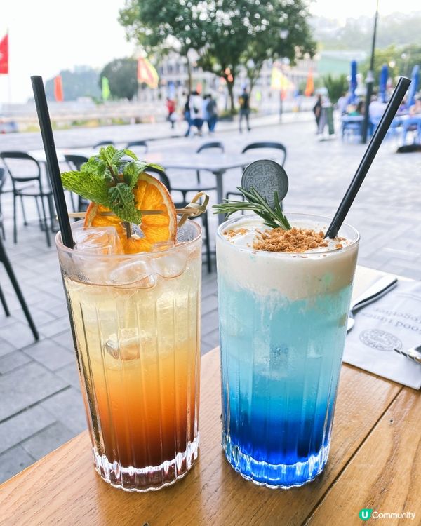 海邊🏖️～ 凍飲+Pizza🍕 好正🥰