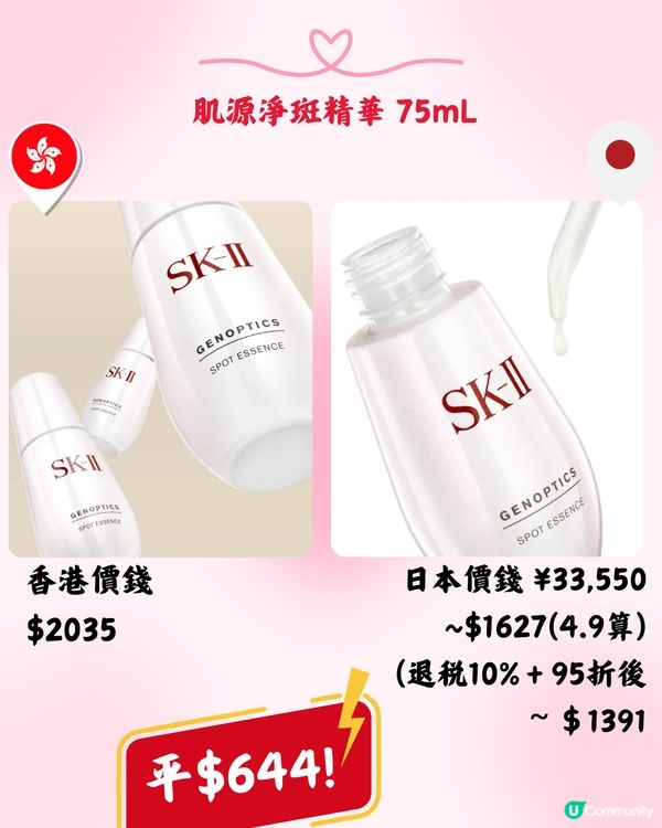 日本買SK-II超抵‼️即睇10款護膚品香港VS日本價錢➡️