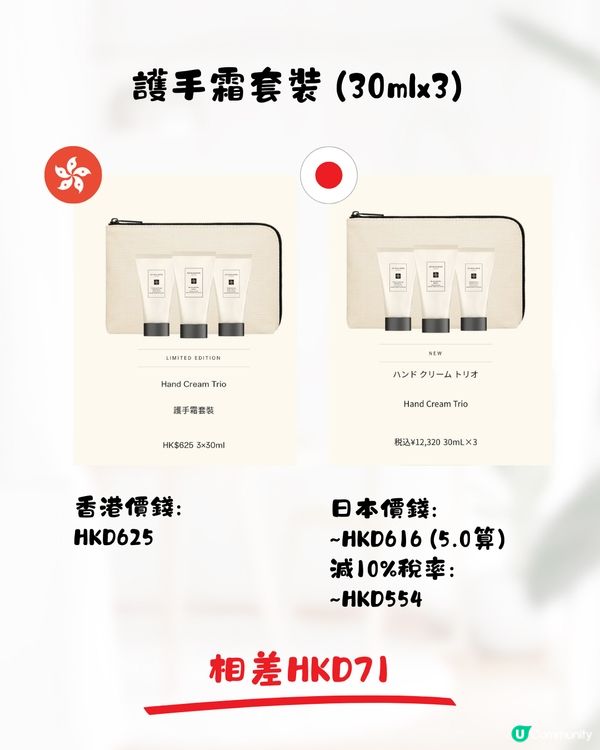 日本JoMalone價格比較🌿香水平近$500支‼️附地址