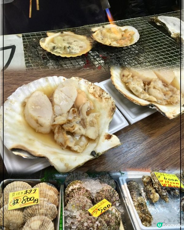 日本街頭小吃「燒帶子」大大隻厚肉鮮甜多汁😋