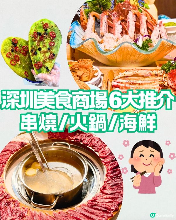 深圳美食商場6大推介😋必食串燒／即切牛肉＋海鮮火鍋🚗附交通教學