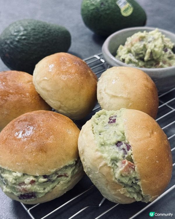 食史廚房@低糖無油Double Avocado Buns💚