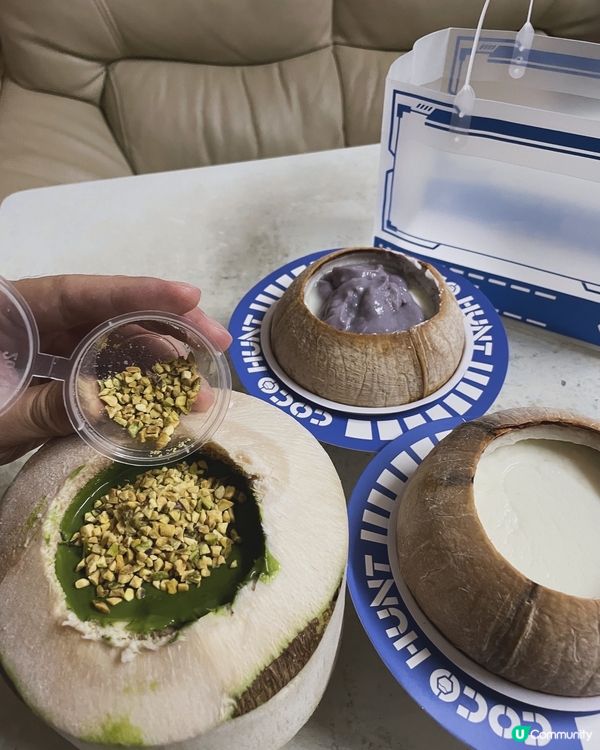 必試椰皇系列，足料甜品