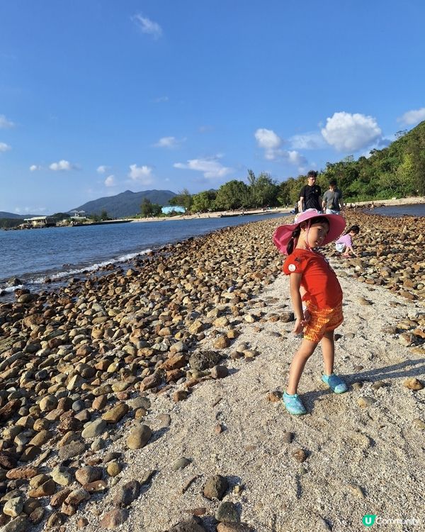西頁橋咀島玩水後順便在碼頭影日落， 或是到泳池玩水